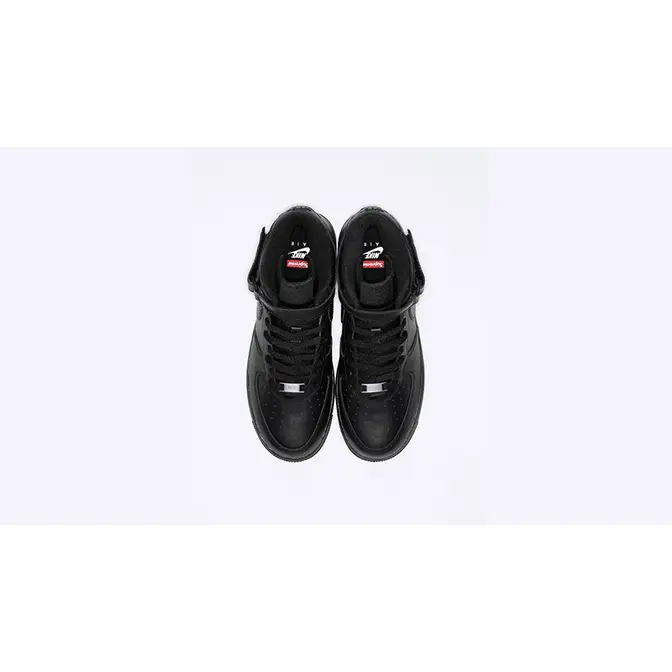Supreme x Nike Air Force 1 Mid Black | Where To Buy | FZ8784-001 | The Sole  Supplier