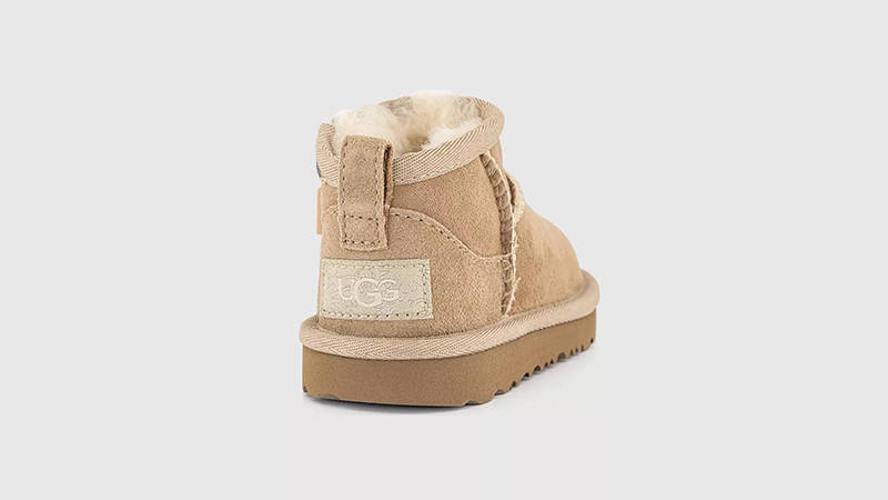 UGG Classic Ultra Mini Toddler Boots Sand back
