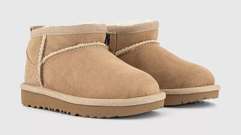 UGG Classic Ultra Mini Toddler Boots Sand front