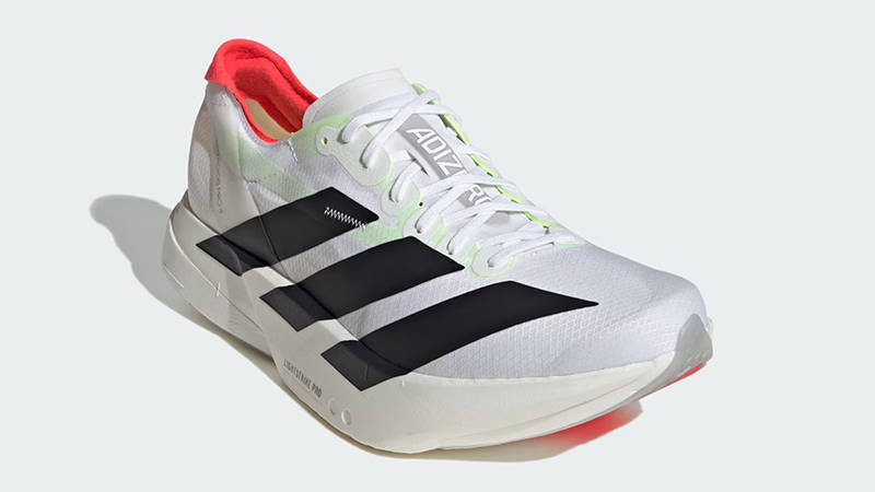 adidas Adizero Adios Pro 4 White Black Silver JR1094 front