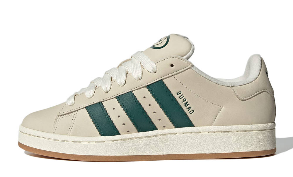 adidas Campus 00s Cream White Collegiate Green JS3446