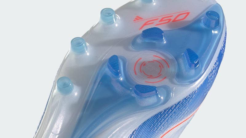adidas F50 Elite AG White Red Blue Bottom