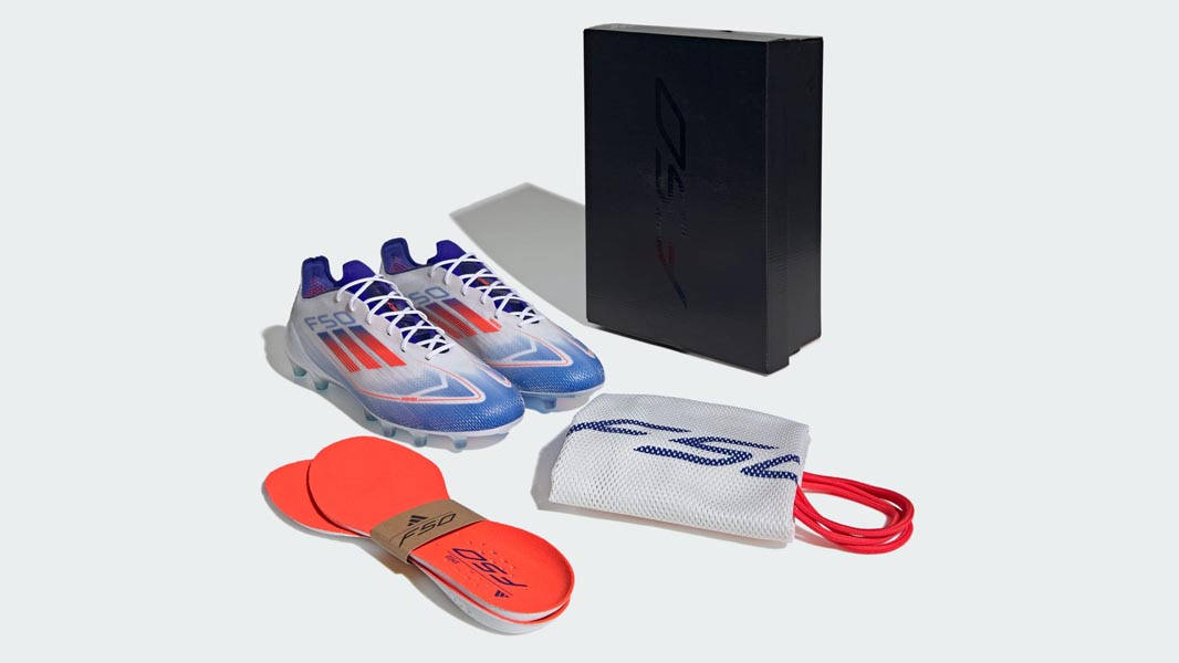 adidas F50 Elite AG White Red Blue Pack