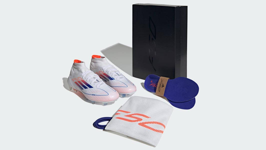 adidas F50 Elite Mid-Cut FG White Blue Red | ID9203 | The Sole