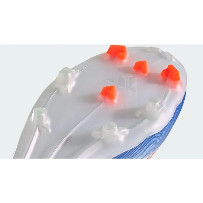 adidas F50 League FG/MG Boots White Lucid Blue Bottom