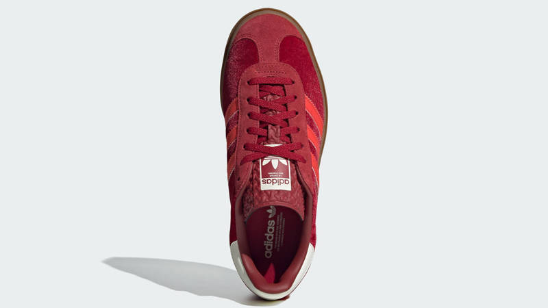 adidas Gazelle Bold Bright Red Velvet Middle
