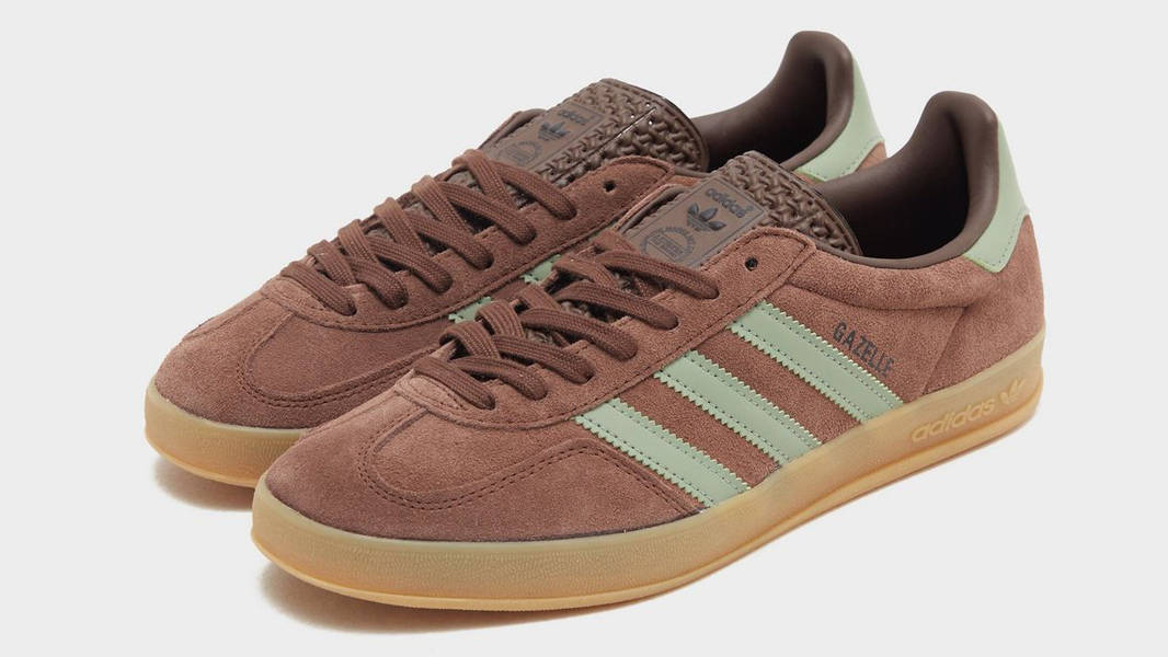 adidas Gazelle Indoor Auburn Silver Green Front