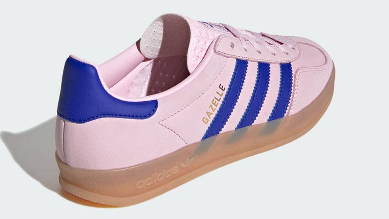 adidas gazelle silver green womens Trainers main image 1