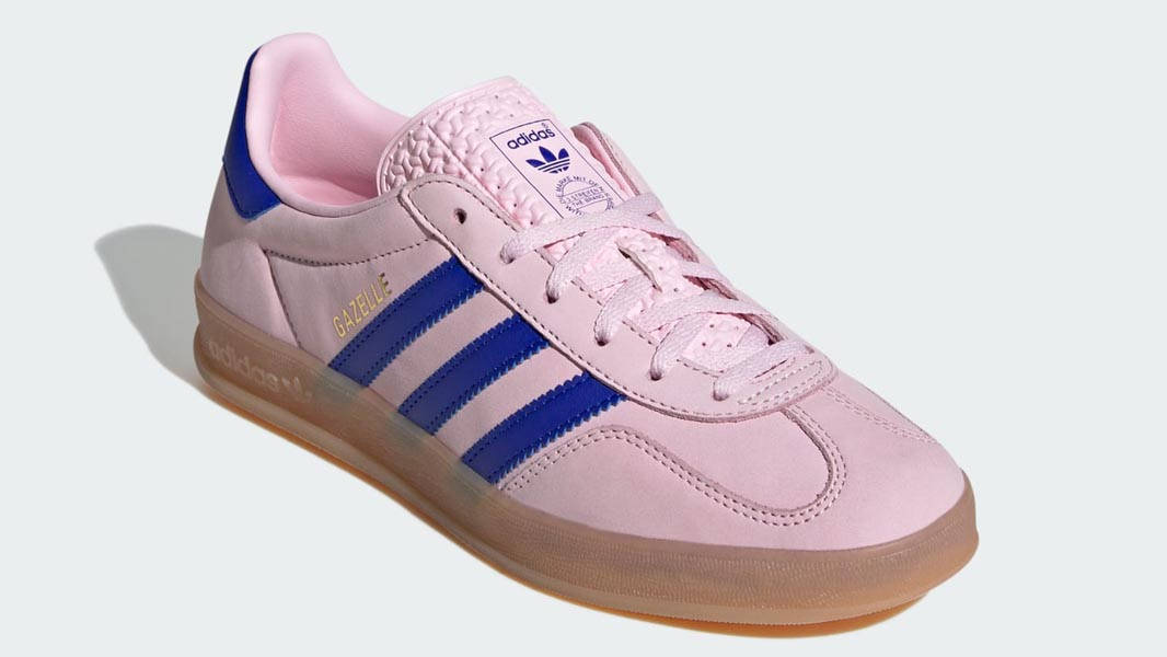adidas gazelle silver green womens adidas Gazelle (Semi Pink Spark/Lucid Blue/Gum) main image 1