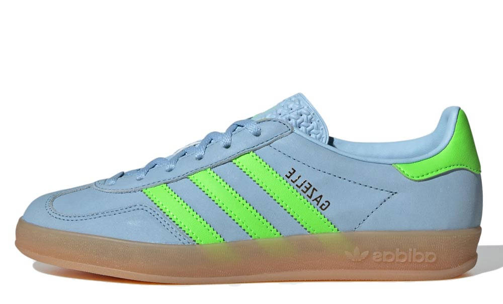 adidas Gazelle Indoor Clear Sky Solar Green
