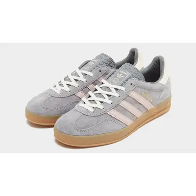 adidas Gazelle Indoor Grey Sandy Pink Front