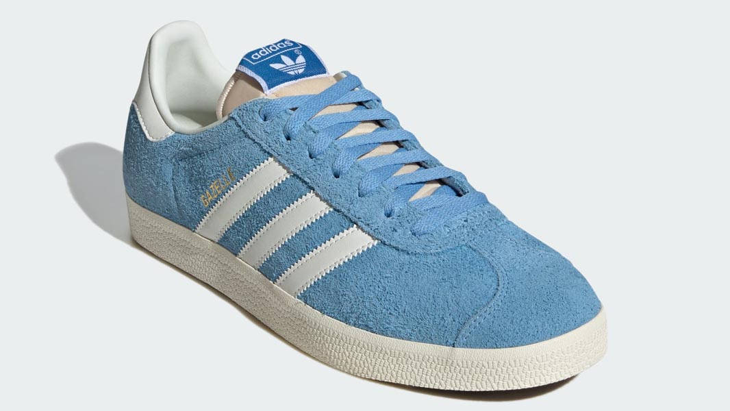 adidas Gazelle Light Blue Cream White Front