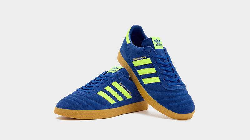 adidas Gazelle Team Royal Blue Solar Yellow II0007 side