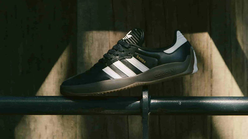 adidas Puig Samba Black White Gum feature
