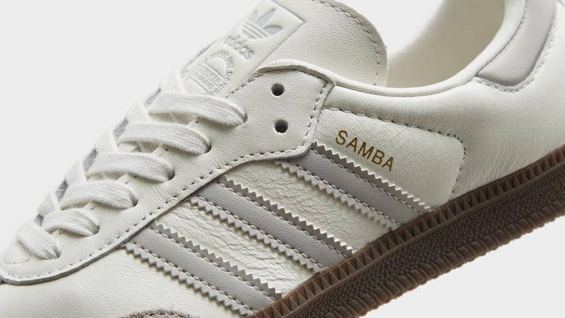 adidas Samba OG White Clear Granite Closeup