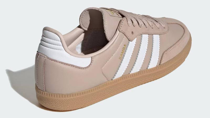 adidas gazelle silver green womens adidas Samba Original Trainers - Taupe, White & Gold UK 4.5 EU 37.5 👠 main image 0