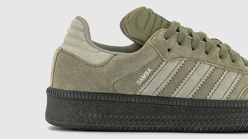 adidas Samba XLG Olive Silver ID3913 Detail