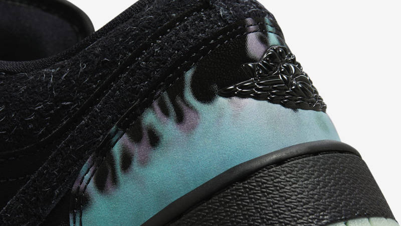 Air Jordan 1 Low GS Fortune Fly Halloween Closeup