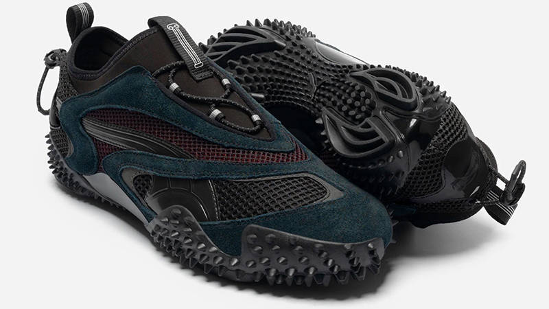 Aries × PUMA Mostro Black Red 399344-01 front