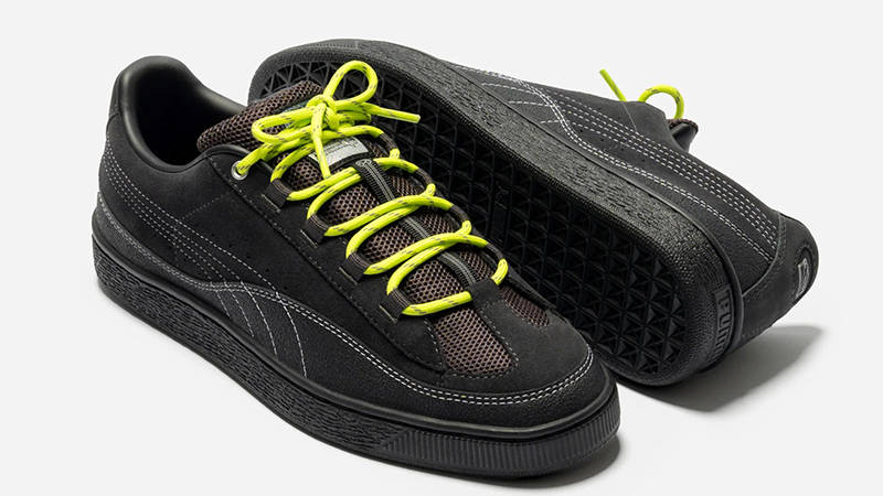 Aries × PUMA Suede Black Volt 399347-01 front