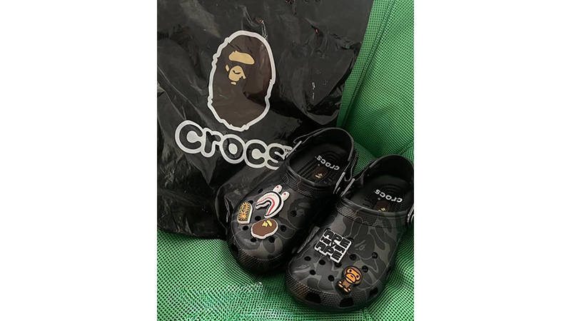 BAPE x Crocs Classic Clog Black Camo The Sole Supplier