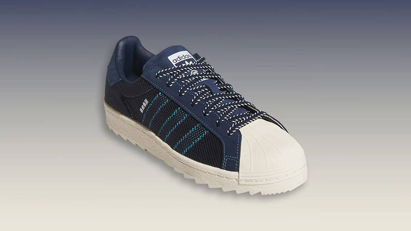 CLOT x adidas Superstar Night Indigo front