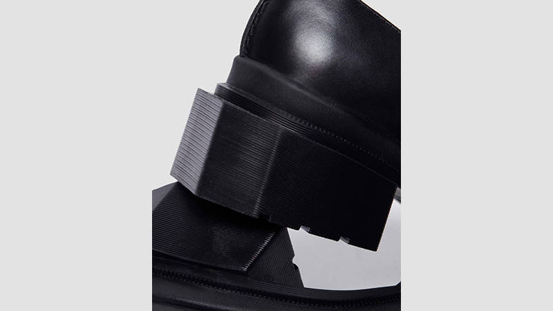 Dr Martens Maybole Square Toe Mary Jane Black heel