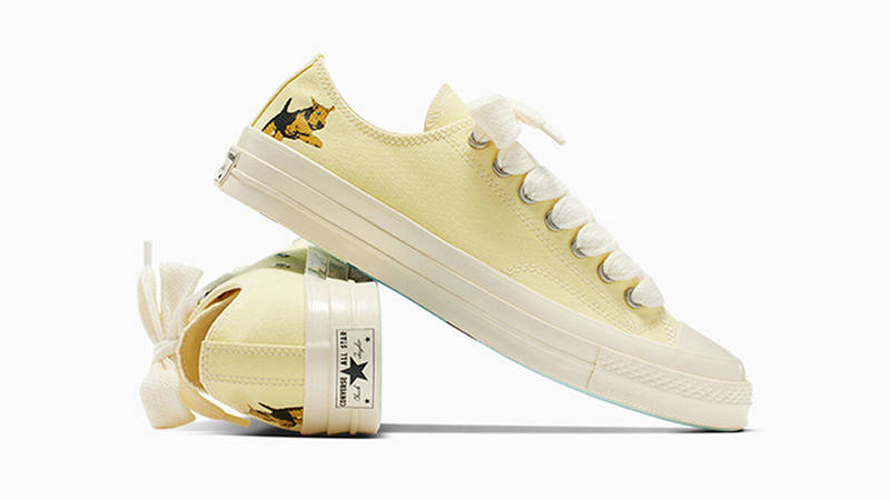 GOLF le FLEUR x Converse Chuck 70 Darryl Low Lemon Meringue A11676C Back