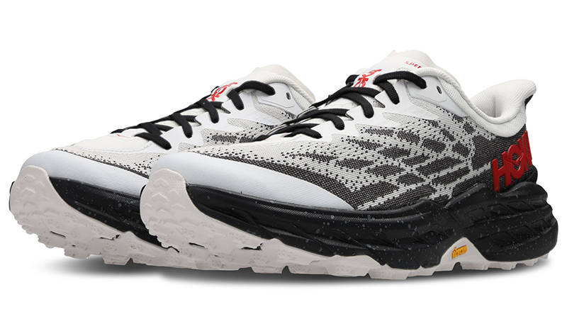 Hoka One One Speedgoat 5 Trail White Black 1123157-WBLC front