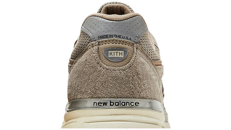KITH x New Balance 990V4 Made in USA Grey heel