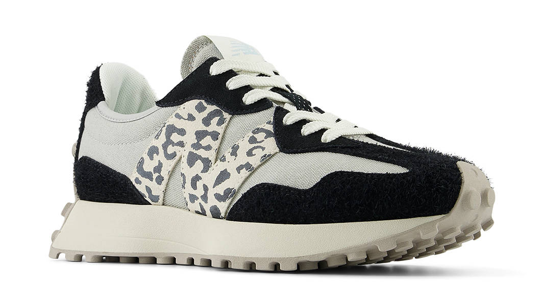 New Balance 327 Black Grey Leopard WS327AP Side