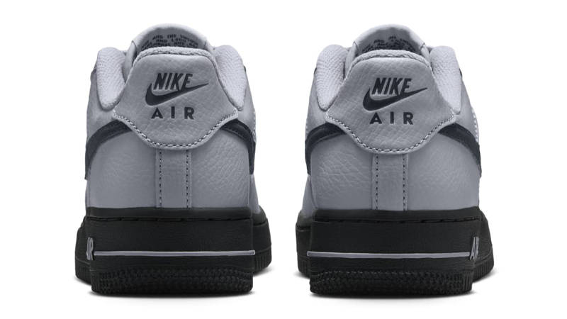 Nike Air Force 1 GS Wolf Grey Dark Smoke Grey Back