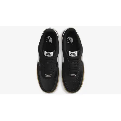 Nike Air Force 1 Low Black Suede Gum FQ8714 004 The Sole Supplier