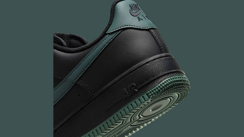 Nike Air Force 1 Low Black Vintage Green FJ4146-001 heel