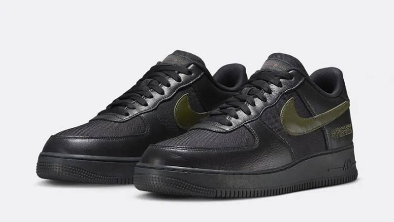 Nike Air Force 1 Low GTX Black Cargo Khaki HV3959-010 front