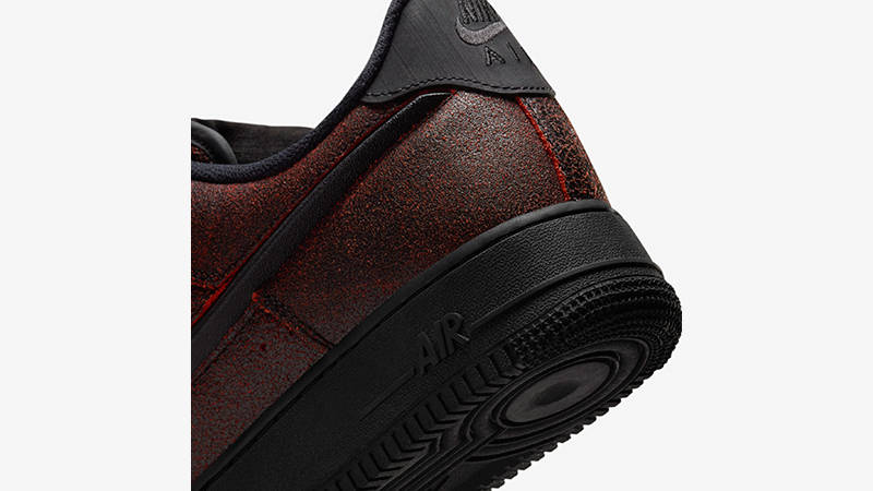 Nike Air Force 1 Low Halloween Skull heel
