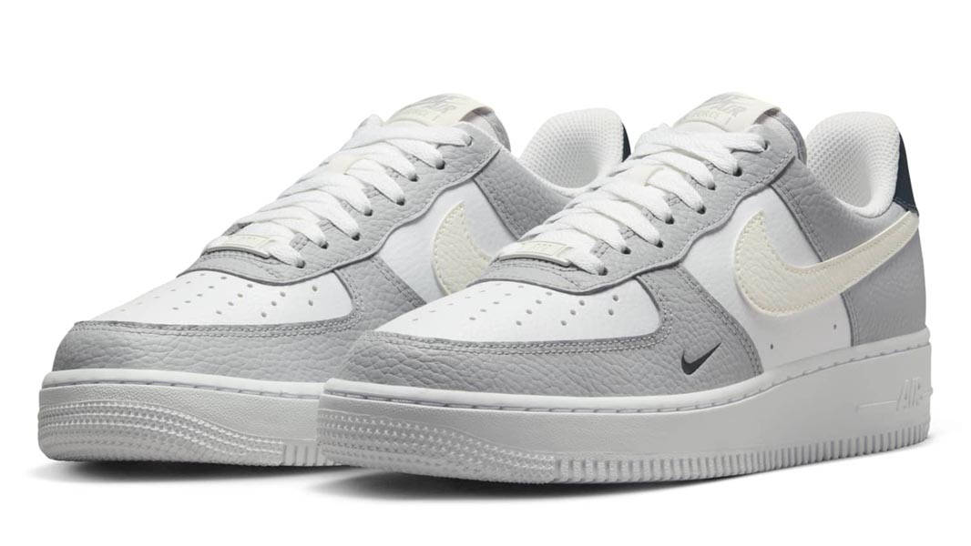 Nike Air Force 1 Low Wolf Grey Armoury Navy Front
