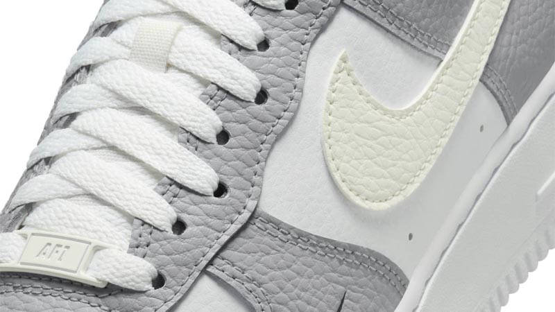 Nike Air Force 1 Low Wolf Grey Armoury Navy Side Closeup