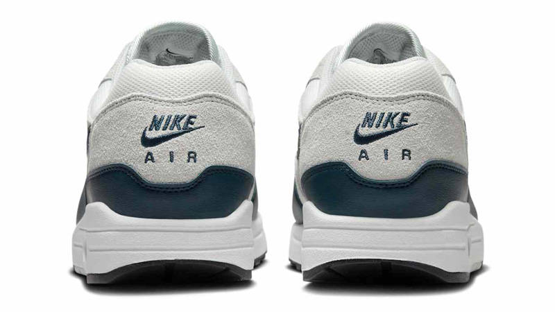 Nike Air Max 1 White Armory Navy Back