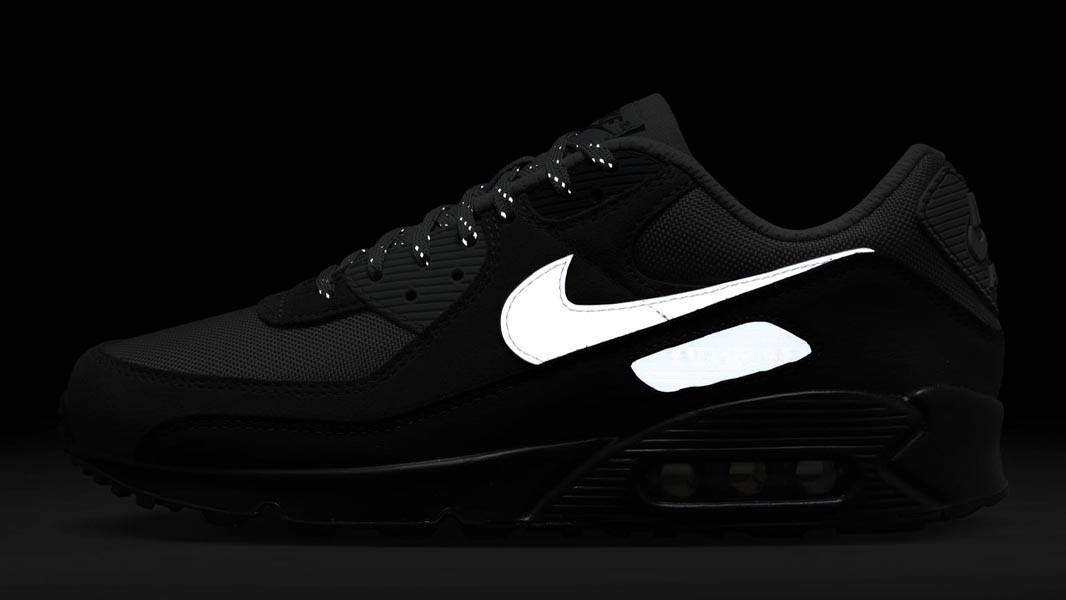 Nike Air Max 90 Reflective Anthracite In Dark