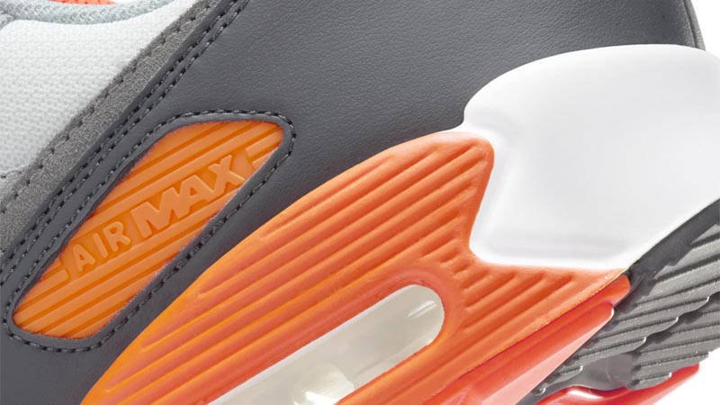 Nike Air Max 90 Safety Orange Closeup
