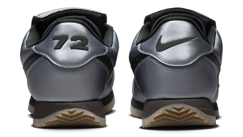 Nike Cortez SE Metallic Cool Grey Black Back