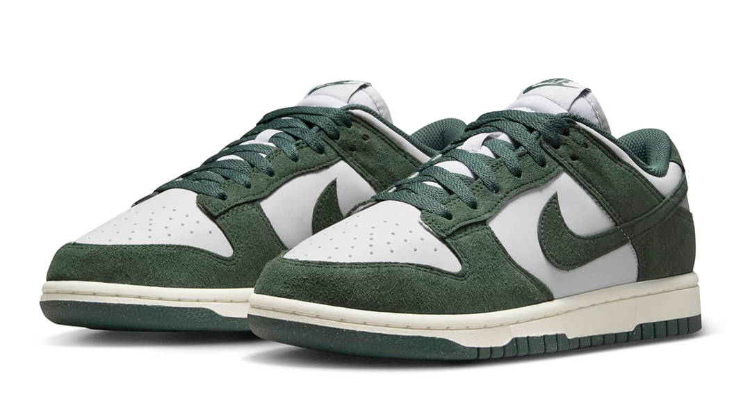 Nike Dunk Low Next Nature Green Suede HJ7673-002 Side