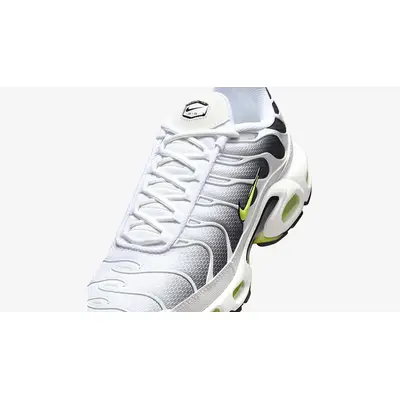 Nike TN Air Max Plus White Black Volt DM0032-103 tongue