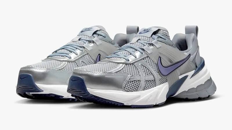 Nike V2K Run Wolf Grey Navy HJ4497-002 front