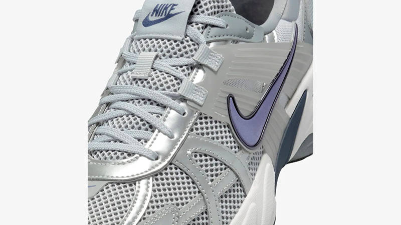 Nike V2K Run Wolf Grey Navy HJ4497-002 tongue