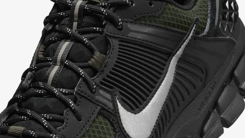 Nike Zoom Vomero 5 Black Sequoia Side Closeup