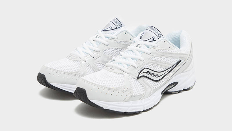 Saucony Ride Millenium White Silver front