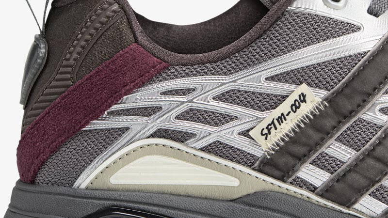 Song for the Mute x adidas Adistar Cushion Taupe Metallic Granite Closeup