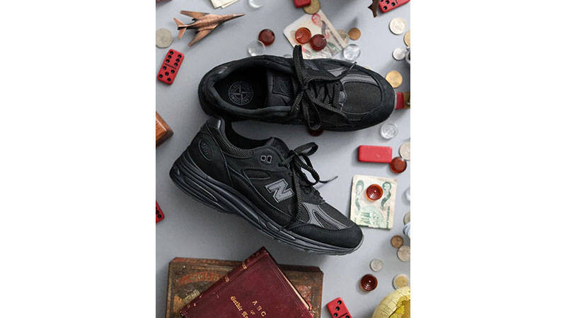 Stone Island x New Balance 991v2 Black feature